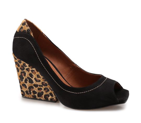 Peep Toe Salto Feminina Lara Preto - Passarela
